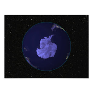 Foto Cheio Terra à noite mostrando luzes da cidade 7