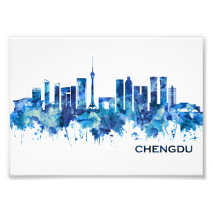 Foto Chengdu China Skyline Blue