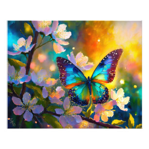 Foto Cherry Blossom Fantasy Sunrise Borboleta
