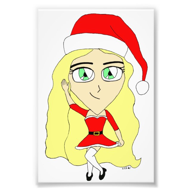 Foto Chibi de Natal (Frente)