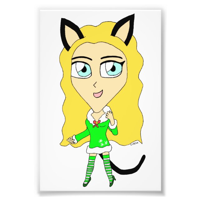 Foto Chibi de Natal (Frente)