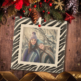 Foto Chic Cura Zebra Branca Preta Natal Personaliz