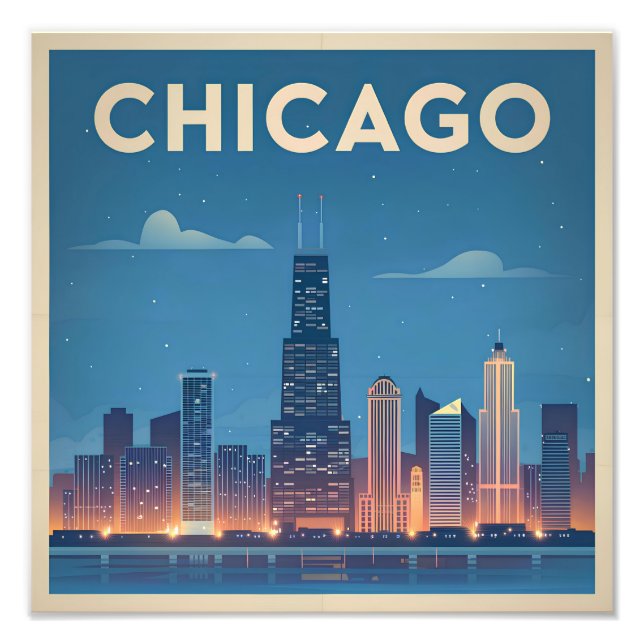 Foto Chicago EUA vintage (Frente)