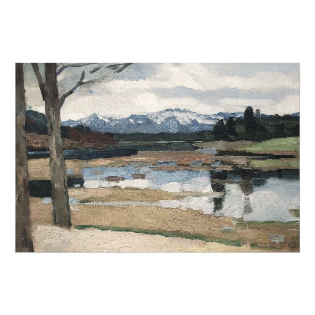 Foto Chiemsee Leo Putz Landscape Mountain Art (Frente)