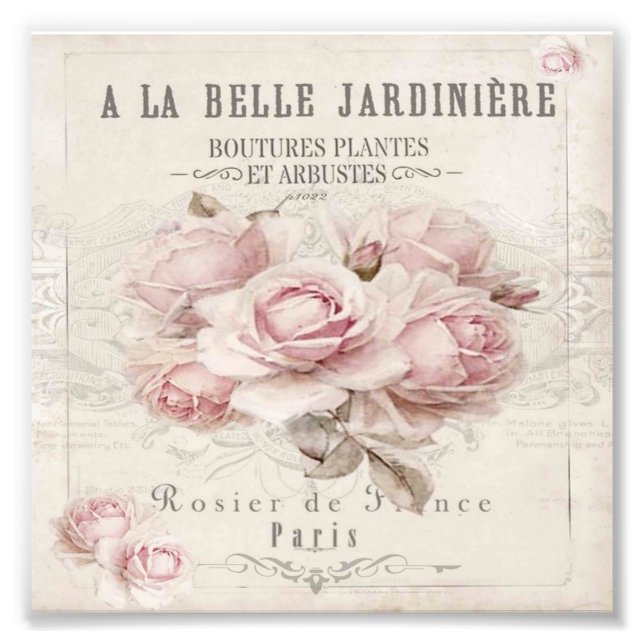 Foto chique,rústico,vintage,floral,colagem,país, (Frente)