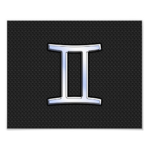 Foto Chrome Como Gemini Sinal Zodiac