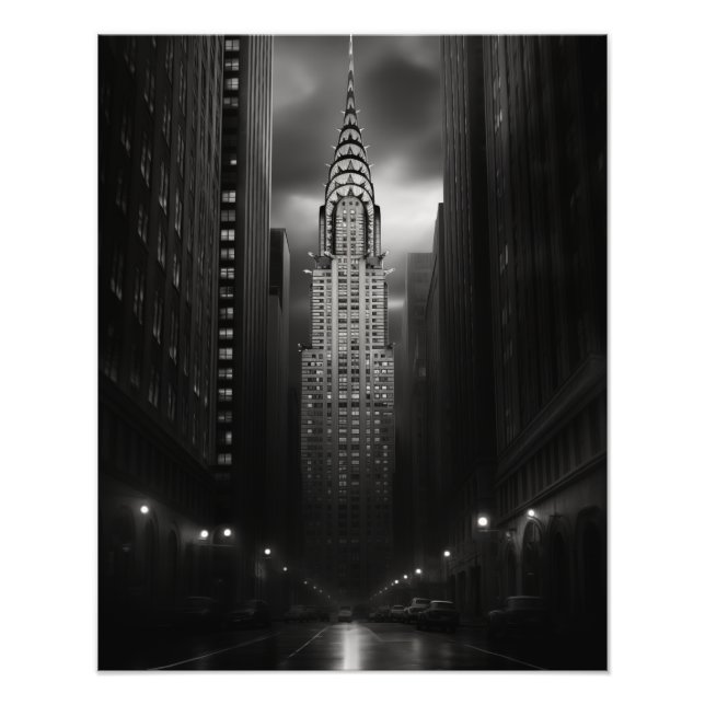 Foto Chrysler Building Black and White (Frente)