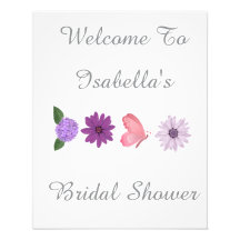 Chuva de Noiva Personalizada Floral Cosmos Casamen