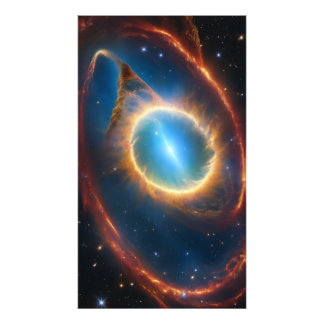 Foto Cinematic Cosmic Rings Nebula