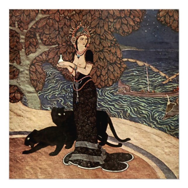 Foto "Circe a Enchantress" por Edmund Dulac (Frente)