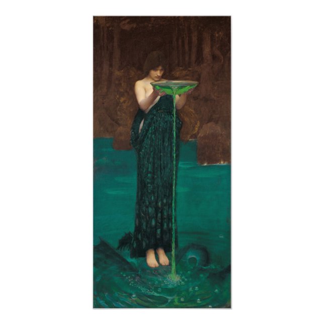 Foto Circe Invidiosa por Waterhouse (Frente)