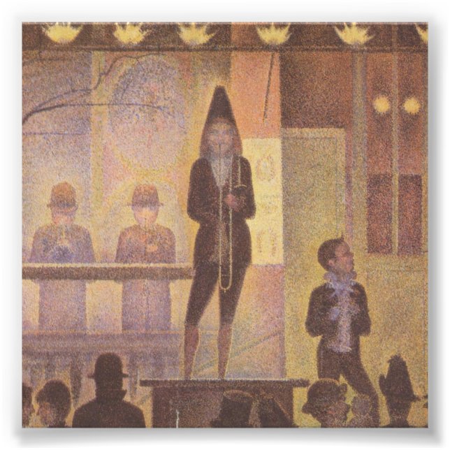Foto Circus Sideshow por Georges Seurat (Frente)