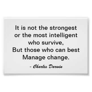Foto Citação de Motivação de Charles Darwin para Sobrev
