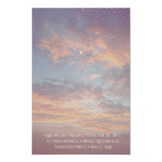 Foto Citação Inspiradora Motivacional Rumi Estrelas Nuv