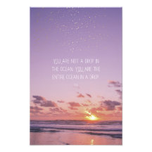 Citação Inspiradora Motivacional Rumi Pôr do Sol M