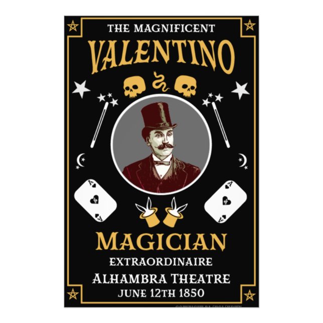 Foto Clássico vitorioso mágico ilutionista (Frente)