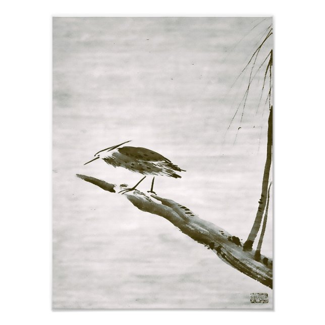Foto Clássicos Zen - Sesshu - Garça e Salgueiro (Frente)