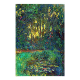 Foto Claude Monet - Canto de um Pond com Lírios