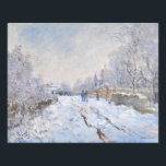 Foto Claude Monet - Cena de Neve na Argentina<br><div class="desc">Cena de Neve na Argentina / Rue sous la neige,  Argenteuil - Claude Monet,  1875</div>