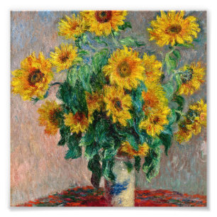 Foto Claude Monet - Girassóis