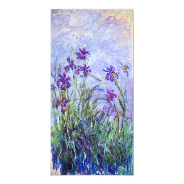 Foto Claude Monet - Íris Lilases / Iris Mauves (Frente)