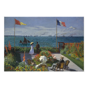 Foto Claude Monet - Jardim de Sainte-Adresse