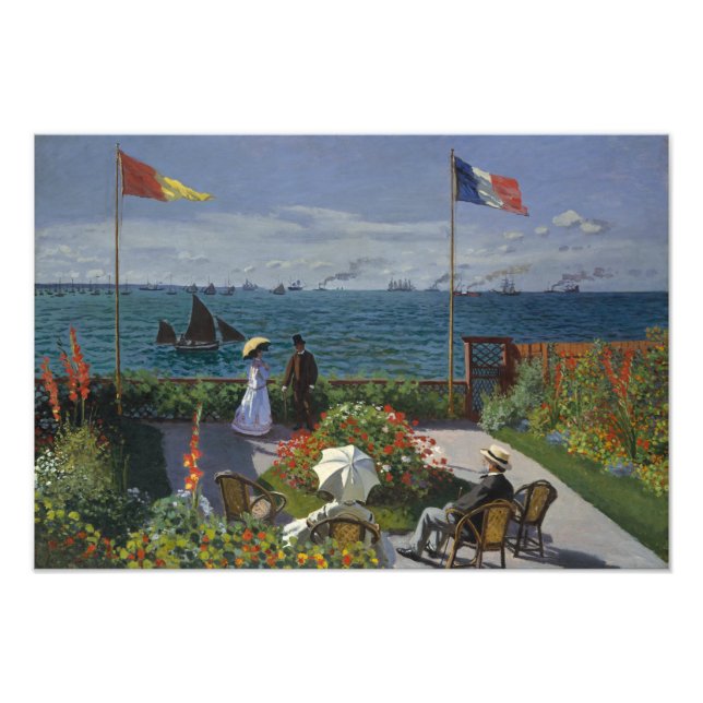 Foto Claude Monet - Jardim de Sainte-Adresse (Frente)