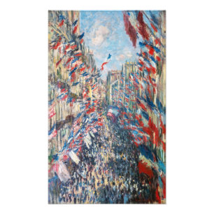 Foto Claude Monet - La Rue Montorgueil - Paris