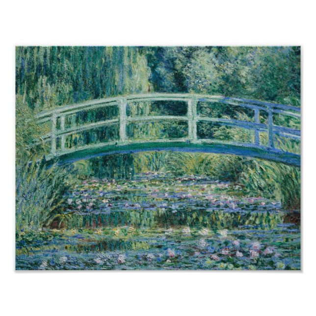 Foto Claude Monet - Lírios de Água e Ponte Japonesa (Frente)