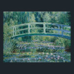 Foto Claude Monet - Lírios de Água e Ponte Japonesa<br><div class="desc">Water Lily e Ponte Japonesa por Claude Monet, 1899. Claude Monet foi fundador da pintura Impressionista Francesa, e o mais consistente e prolífico praticante da filosofia do movimento de expressar as percepções diante da natureza, especialmente quando aplicada à pintura paisagística ao ar livre. O termo "impressionismo" deriva do título de...</div>