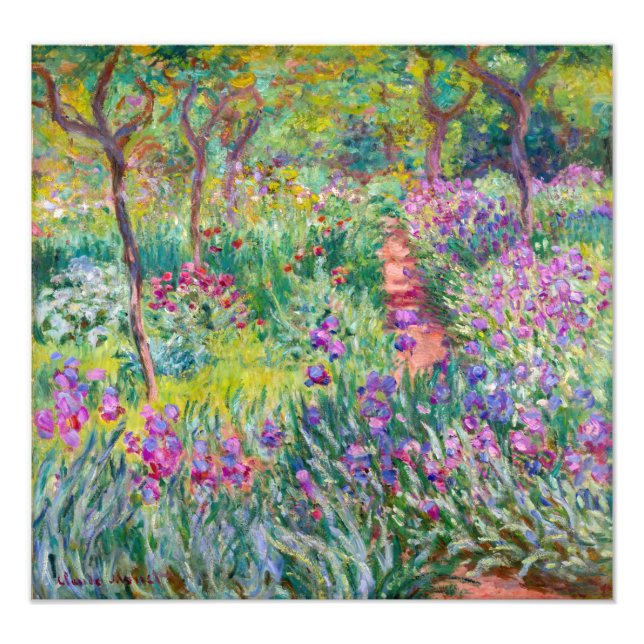 Foto Claude Monet - O Jardim Íris de Giverny (Frente)