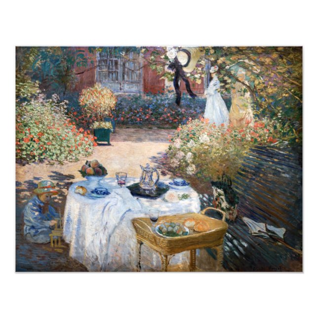 Foto Claude Monet - O Luncheon, painel decorativo (Frente)
