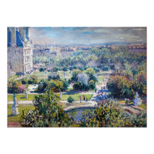 Foto Claude Monet - Os Jardins das Tulherias
