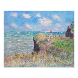 Foto Claude Monet - Passeio na Falésia em Pourville
