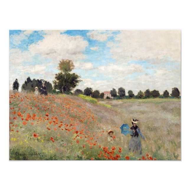 Foto Claude Monet - Poppy Field (Frente)