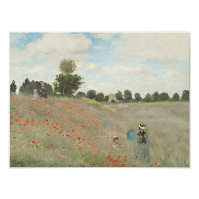 Foto Claude Monet - Poppy Field (Frente)