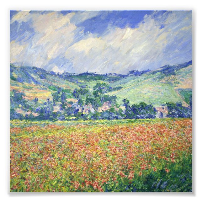 Foto Claude Monet - Poppy Field, Fora De Giverny, (Frente)