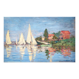Foto Claude Monet - Regatas em Argenteuil