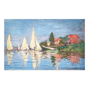 Foto Claude Monet - Regatas em Argenteuil