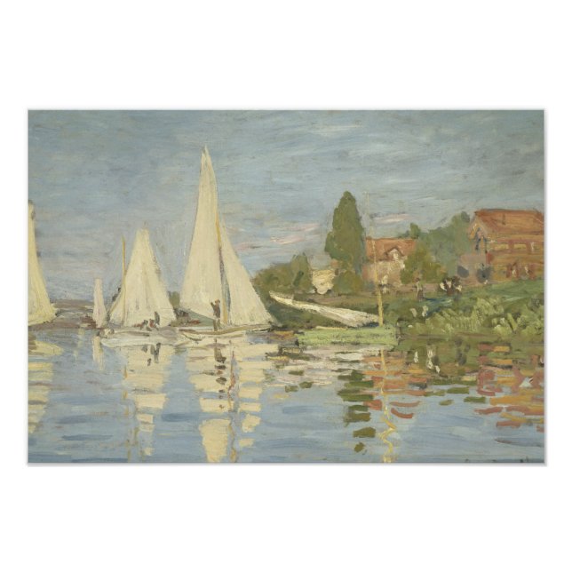 Foto Claude Monet - Regattas em Argenteuil (Frente)