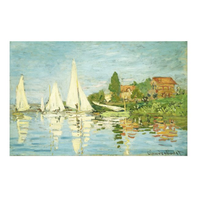 Foto Claude Monet. Regattas em Argenteuil (Frente)