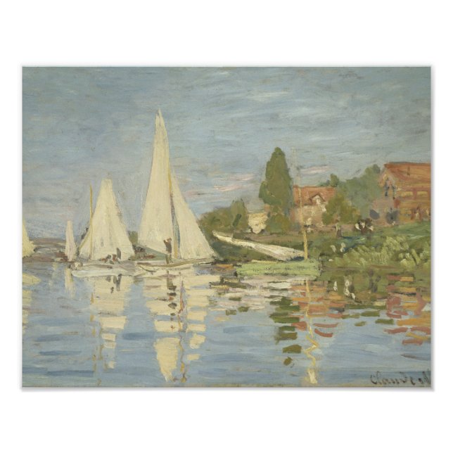 Foto Claude Monet - Regattas em Argenteuil (Frente)
