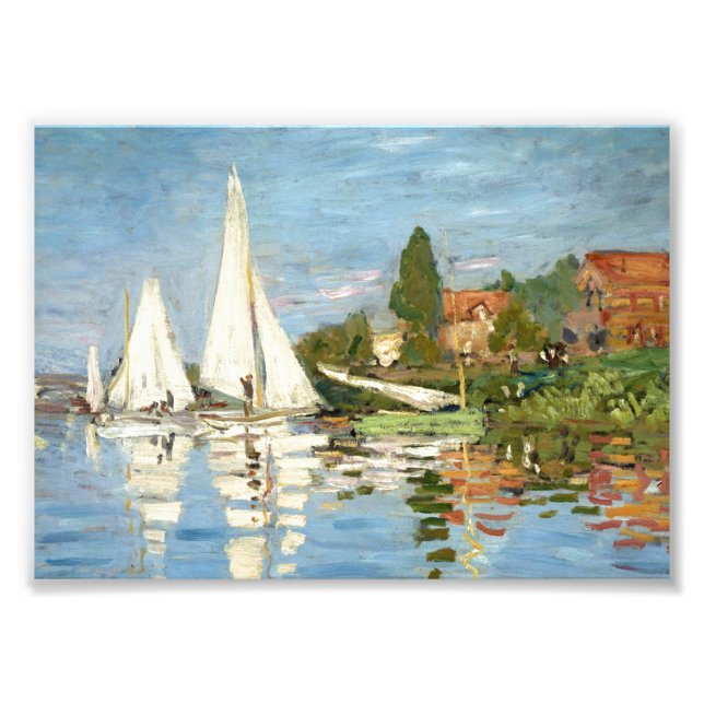 Foto Claude Monet Regattas em Argenteuil (Frente)