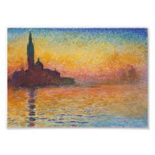 Foto Claude Monet - San Giorgio Maggiore ao Crepúsculo