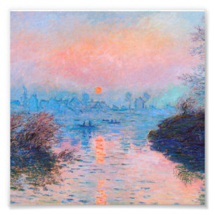 Foto Claude Monet - Sunset No Sena