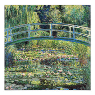 Foto Claude Monet - Water Lily Pond & Japanesese Bridge