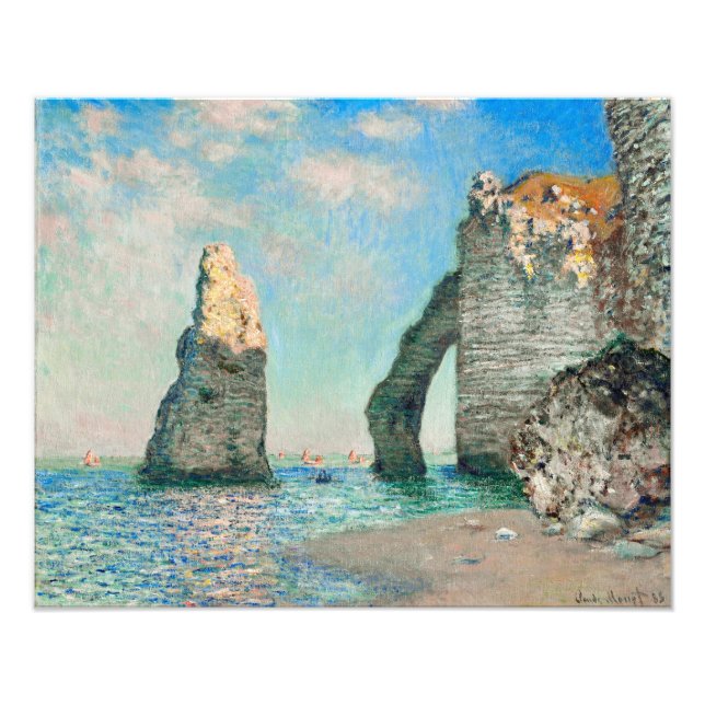 Foto Claude Monet's The Cliff at Étretat (Frente)
