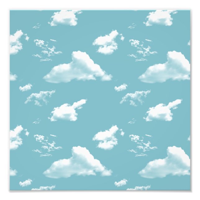 Foto cloud pattern against a sky blue sky (Frente)