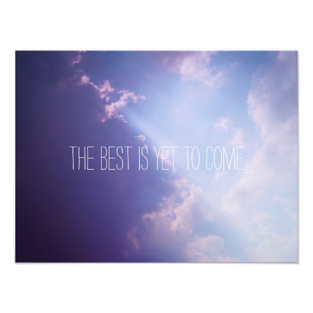 Foto Clouds Sky Inspirational Cote Texto personalizado  (Frente)