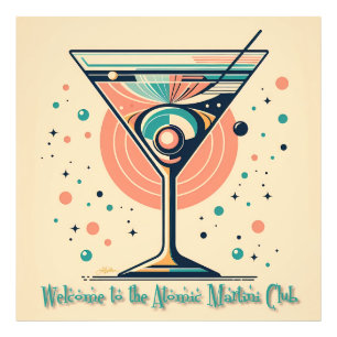 Foto Clube da Martini Atômica Retro Futurista Idade Esp